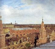 Eduard Gaertner Panorama of Berlin. painting
